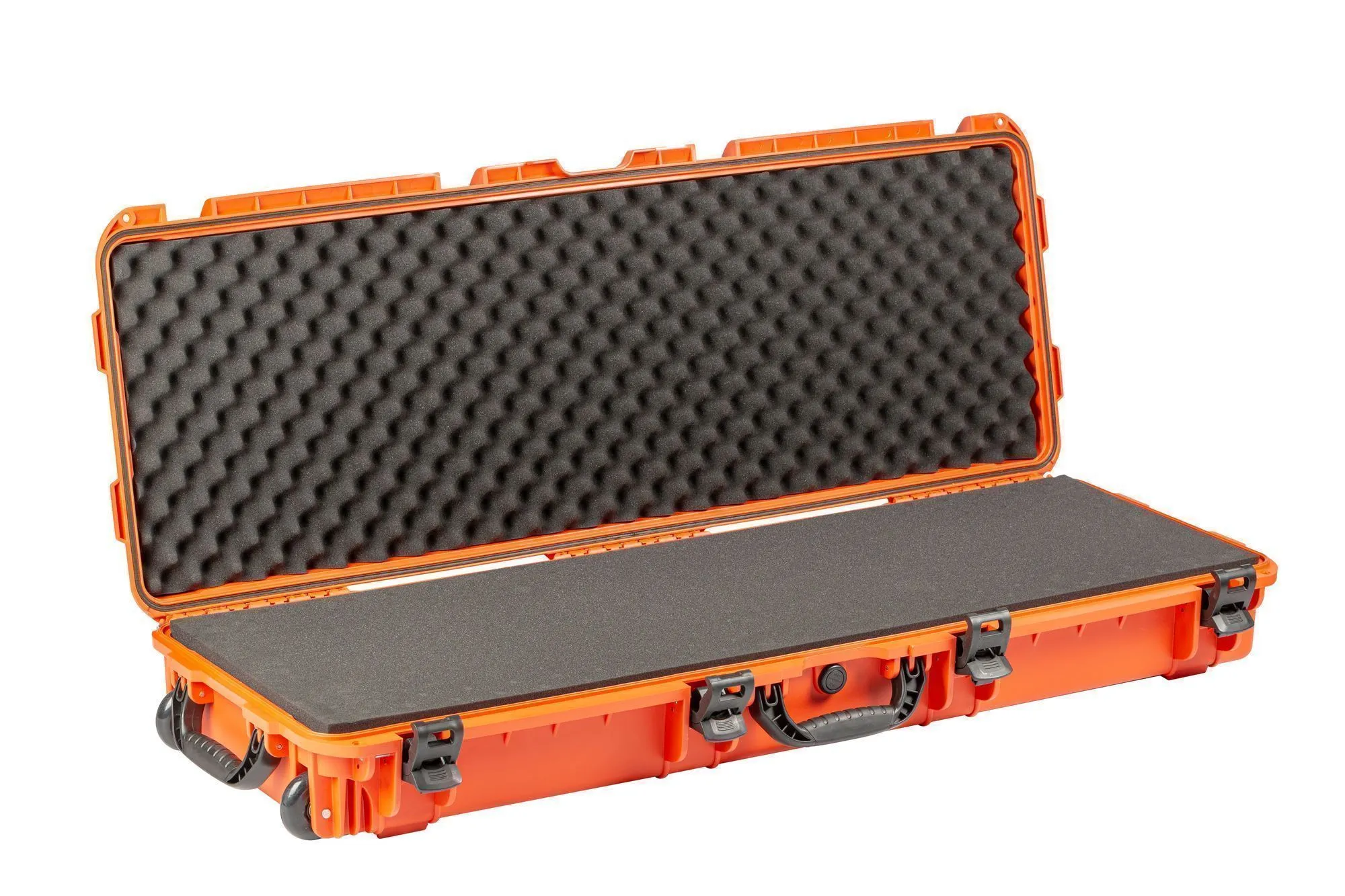 Кейс пластиковый модель EL614200 ОРАНЖЕВЫЙ, внутренние размеры 1130*362*150мм, IP65, с колесами